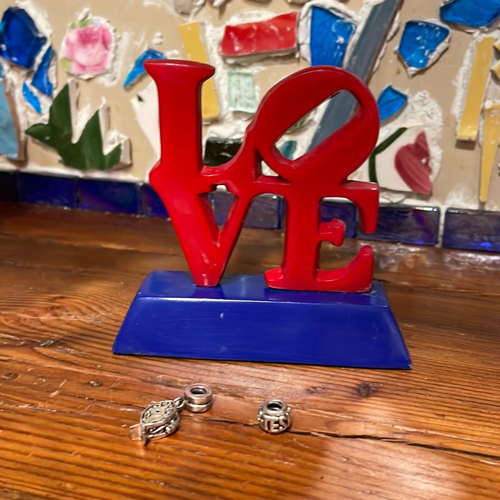Pandora gently used religious themed Jesus and Cross Locket charms